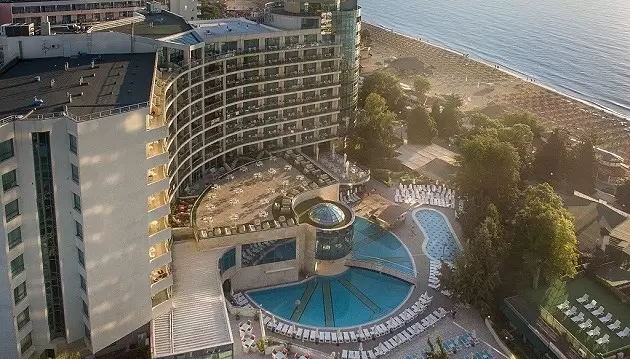 Atostogos Bulgarijoje: 4★ Marina Grand Beach viešbutis su viskas įskaičiuota Auksinėse Smiltyse