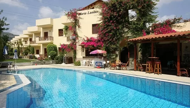 Ramios atostogos saulėtoje Kretoje: 3★ viešbutis Maria Lambis Hotel su pasirinktu maitinimu