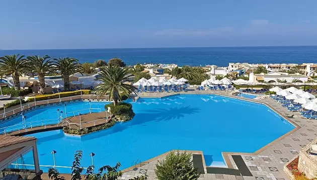Prabangios atostogos Kretoje: 5★ Aldemar Knossos Royal Beach Resort viešbutyje su pusryčiais