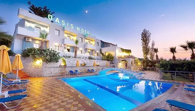 Poilsis Kretos saloje: 3★ viešbutis Oasis su pusryčiais ir vakarienėmis